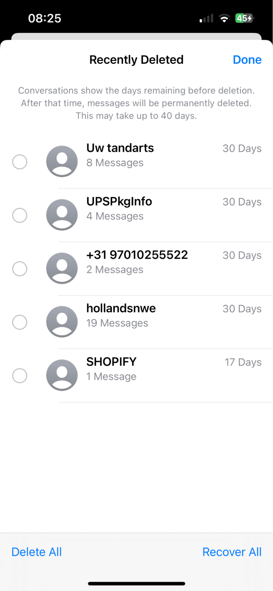 How to see deleted messages on iPhone
